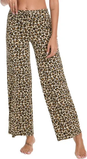 Pajama Pants for Women Pajamas Bottoms Wide Leg Lounge Soft Pj Viscose from Bamboo Sweatpants S-XXL