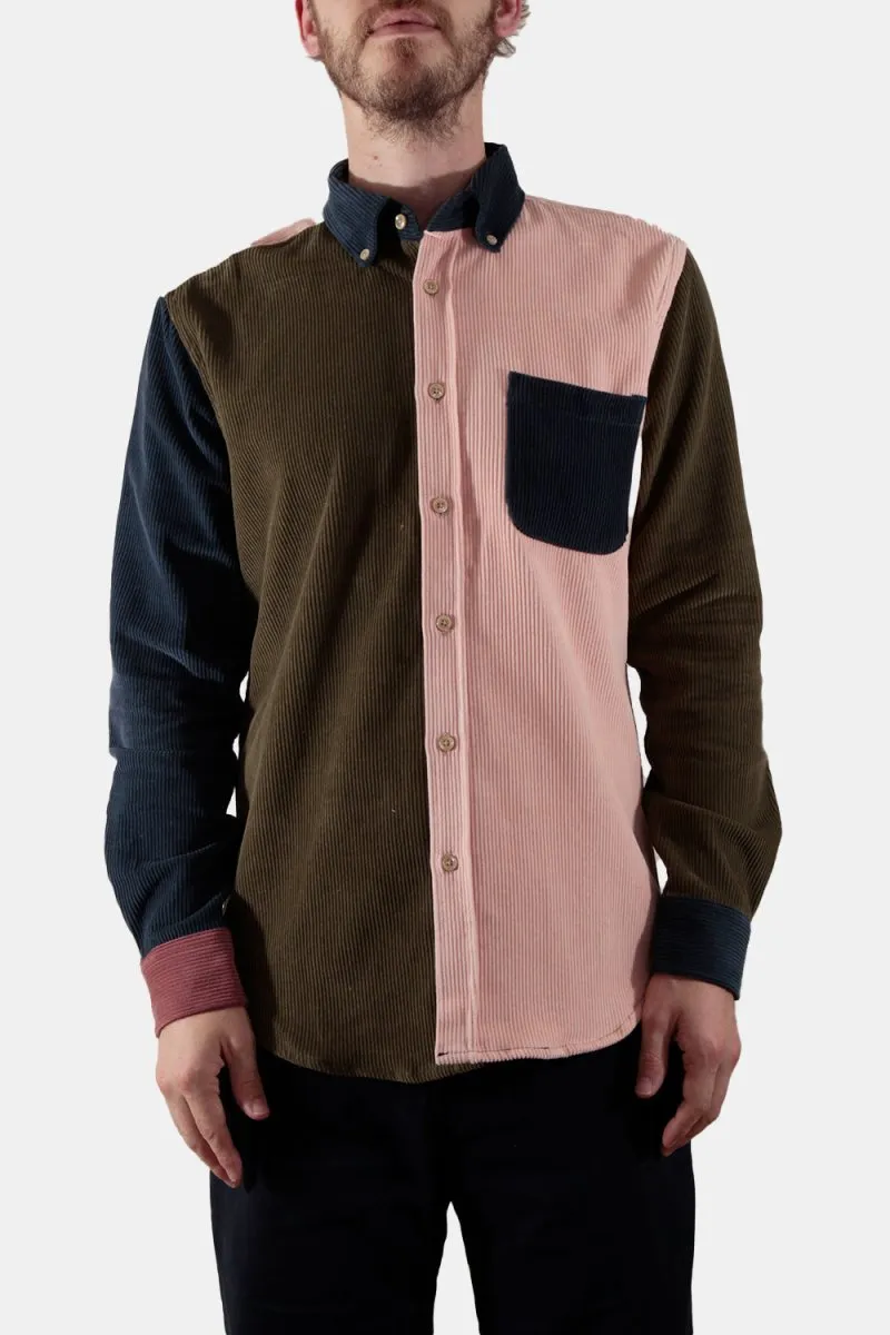Portuguese Flannel Lobo Patchwork Cotton-Cord Shirt (Multi)
