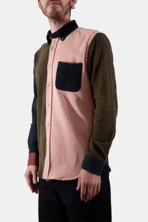 Portuguese Flannel Lobo Patchwork Cotton-Cord Shirt (Multi)