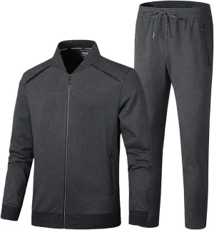 PRIJOUHE Men's Tracksuit Hooded Fitness Sport Suits Gym Hoodie 2 Piece Hoodies Joggers Sweatpants Sets Gym Jogging Tracksuits