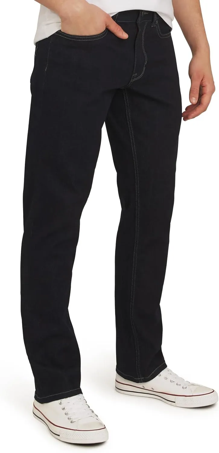 Quiksilver Men's 5 Pocket Straight Fit Stretch Waist Denim Jeans