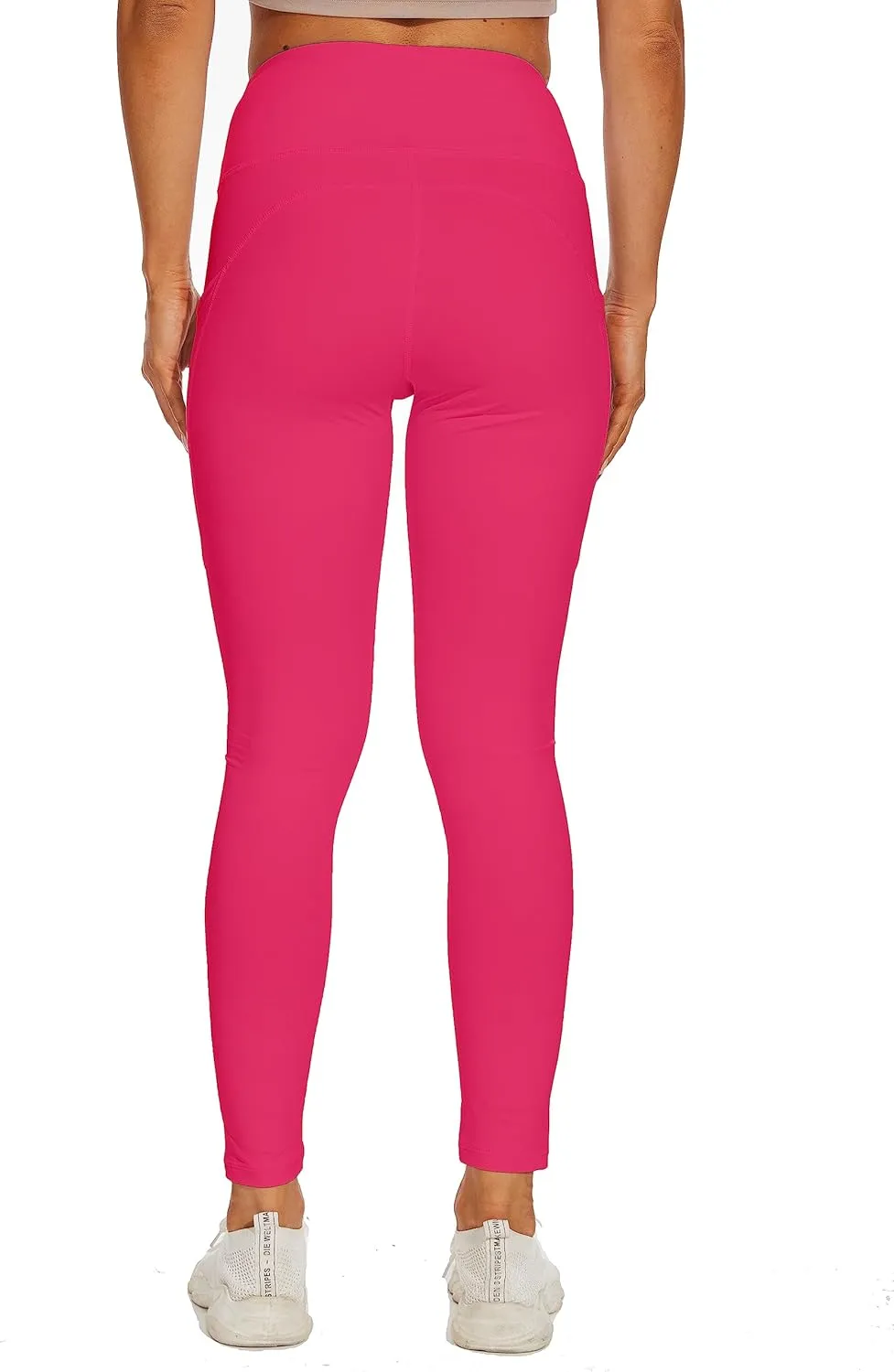 RAYPOSE Womens Workout Capri Leggings for Women with Pockets Plus Size Basic Pants Yoga Gym Casual Summer