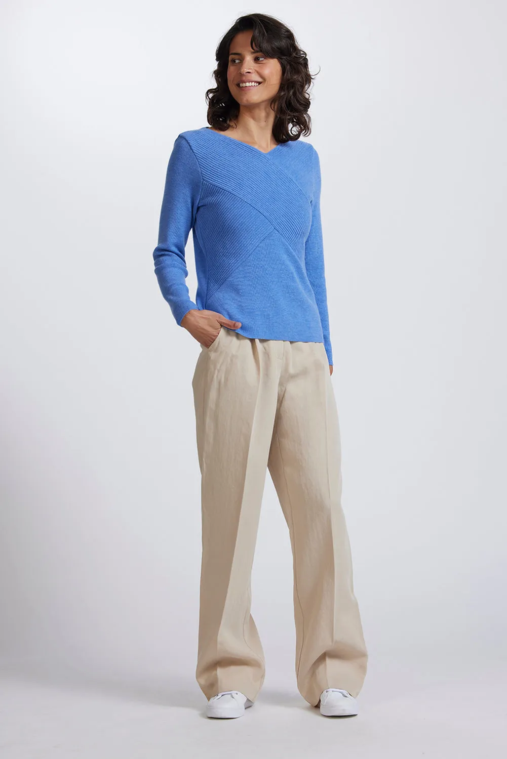 Royal Merino Rib Wrap V RM2055