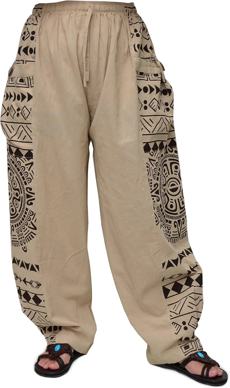 Siamrose Casual Baggy Yoga Harem Pants Lounge Trousers Men Women, with 2 Big Pockets