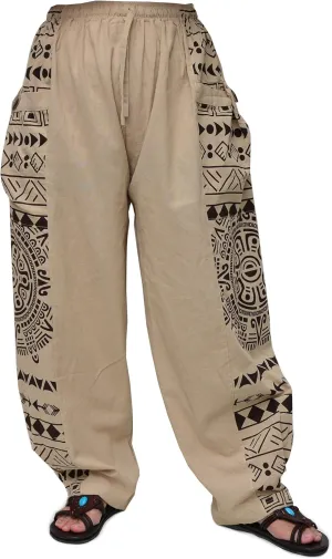 Siamrose Casual Baggy Yoga Harem Pants Lounge Trousers Men Women, with 2 Big Pockets