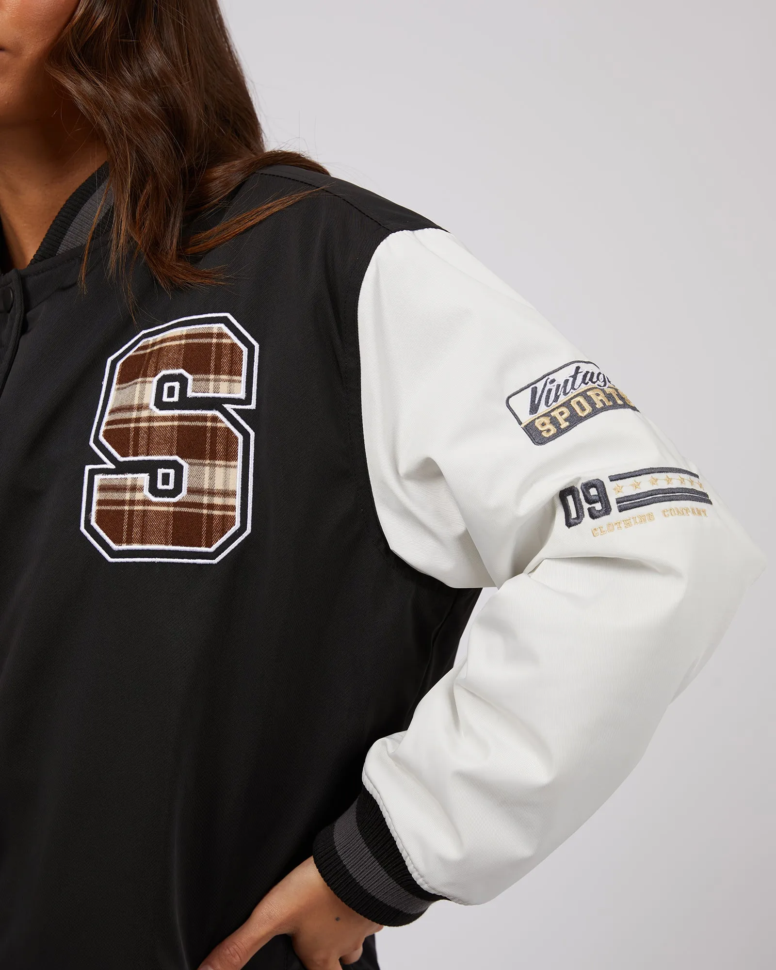 Silent Theory Varsity Jacket Black