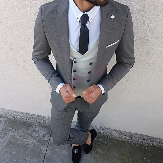 Slim Fit Fashion Men's Suit