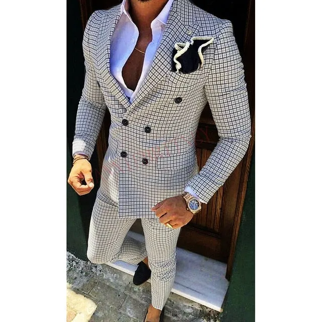 Slim Fit Fashion Men's Suit