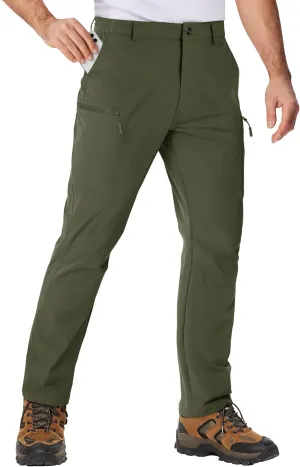 TACVASEN Men's Hiking Cargo Pants with 6 Pockets Lightweight Water Resistant Quick Dry Travel Work Pants Tactical Outdoor
