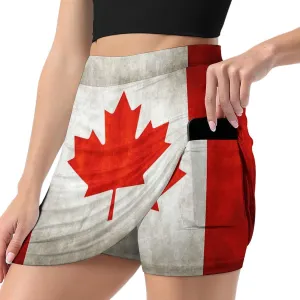 TAIZIYEAH American Flag Black Tennis Skirts for Women Athletic Golf Skorts Loose