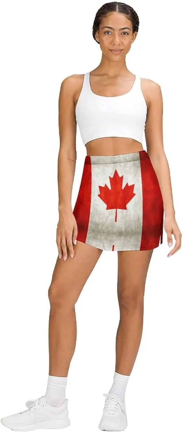 TAIZIYEAH American Flag Black Tennis Skirts for Women Athletic Golf Skorts Loose