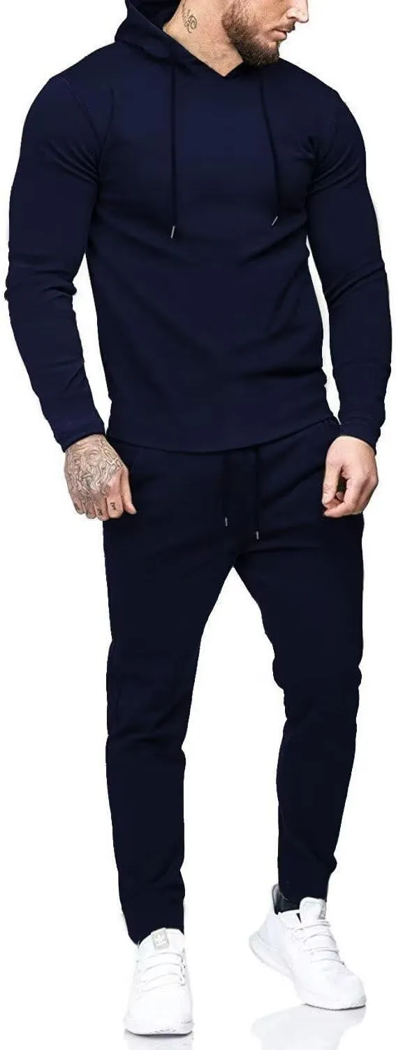 Uni Clau Men's Tracksuit 2 Piece Set Sweatsuits hoodies and Sweatpants Athletic jogging suits sets Casual