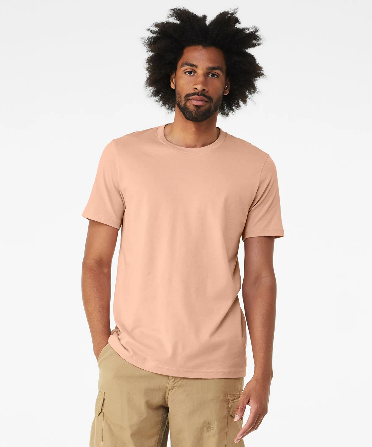 Unisex heather CVC short sleeve t-shirt | Heather Sea Green