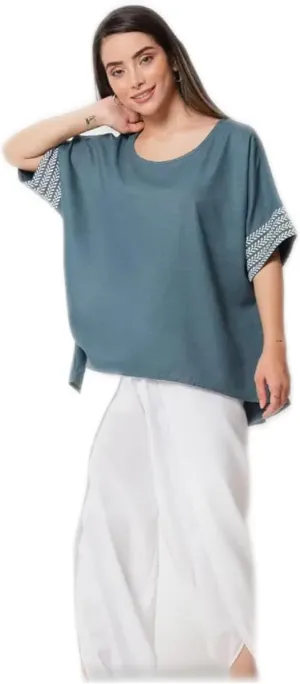 Women's Cotton Solid Harem Dhoti Pants for Casual FusionWear Workwear White
