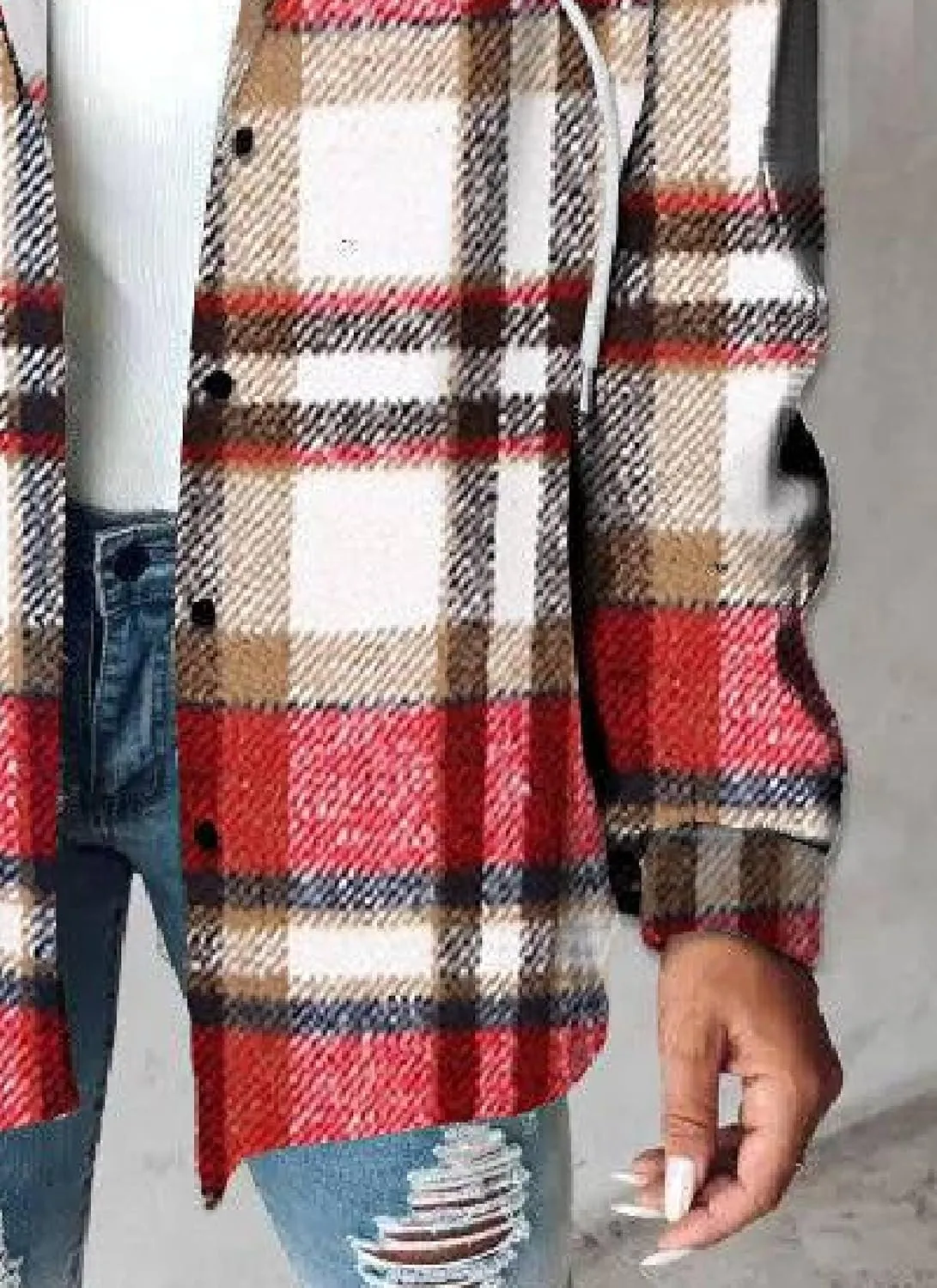Women's Fall Fashion 2024 Oversized Sweatshirt Casual Long Sleeve Multicolor Print Button Down Hoodies