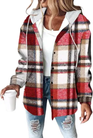 Women's Fall Fashion 2024 Oversized Sweatshirt Casual Long Sleeve Multicolor Print Button Down Hoodies