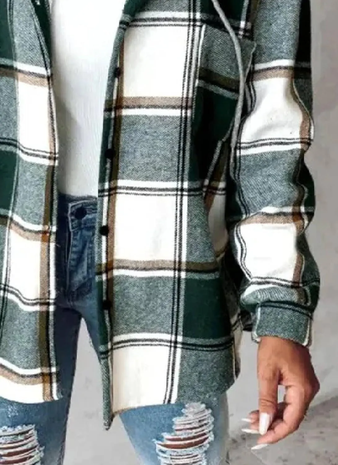 Women's Fall Fashion 2024 Oversized Sweatshirt Casual Long Sleeve Multicolor Print Button Down Hoodies