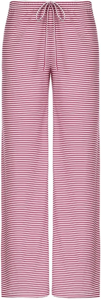 Women's Lounge Striped Wide Leg Pants, Low Rise Baggy Pajama Pants