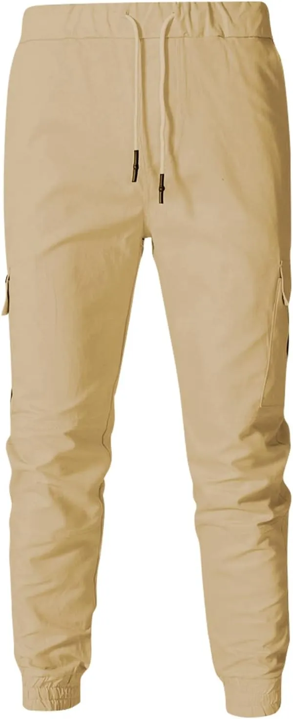 Ymosrh Cargo Work Pants for Men Solid Color Ripped Holes Frayed Gradient Washed Trousers Mens Exercise Pants XXL
