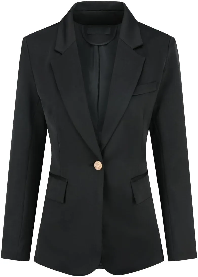 YYNUDA Women's Business Suit Set Ladies 2 Piece Office Work Solid Blazer Jacket and Pants