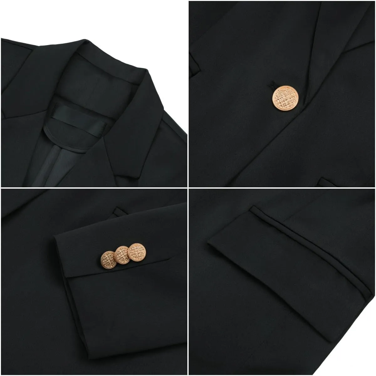 YYNUDA Women's Business Suit Set Ladies 2 Piece Office Work Solid Blazer Jacket and Pants